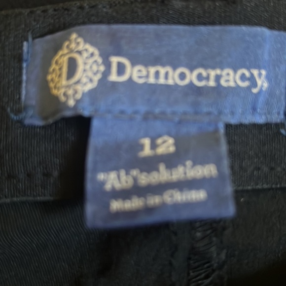 Democracy Black Ab solution Denim Straight Leg Jeans - Picture 5 of 10